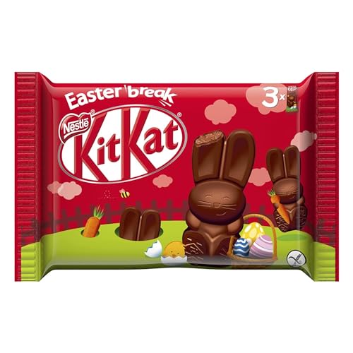 KitKat Mini Osterhasen 3 einzeln verpackte Schokoladen Hasen 87g von Kitkat