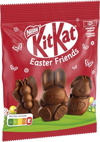 NESTLÉ KITKAT Easter Friends, Mini-Osterfiguren aus Milchschokolade mit Knusperstückchen, 1er Pack (1 x 65g) von Kitkat