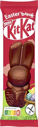 NESTLÉ KITKAT Mini-Osterhase Impulsformat aus Milchschokolade, kleine Schokofiguren mit Knusperstückchen, 1er Pack (1 x 29g) von Kitkat