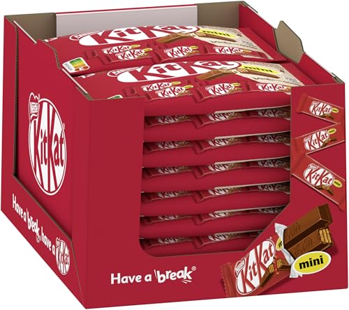 Nestlé KitKat Mini Schokoriegel, Knusper-Riegel mit Milchschokolade & knuspriger Waffel, 18er Pack (18 x 217g) von Kitkat