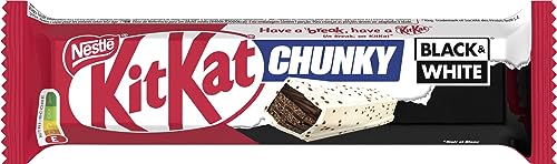 Nestlé KITKAT CHUNKY Black & White, Einzelriegel, 1er Pack (1 x 42g) von Kitkat