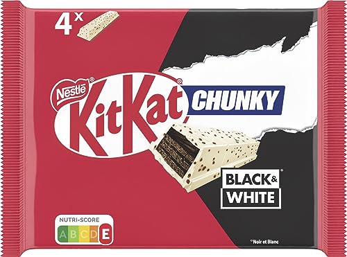 Nestlé KITKAT CHUNKY Black & White, Multipack, 1er Pack (1 x(4 x 42g) von Kitkat