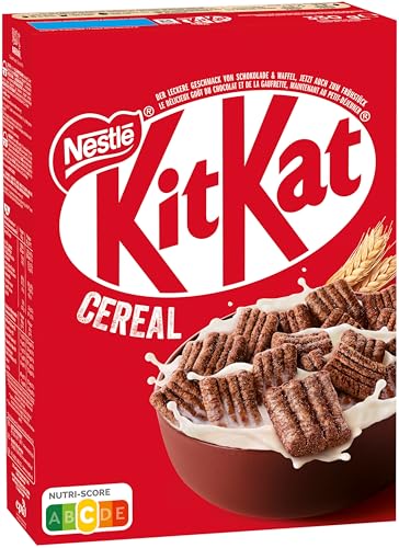 Nestlé KITKAT Cereal, knusprige Frühstücks-Cerealien mit der typischen KITKAT-Waffel und köstlicher Schokolade, 1er Pack (1 x 330g) von Kitkat