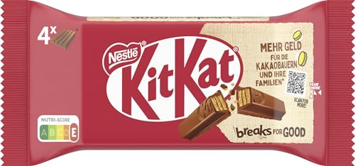 Nestlé KitKat Classic Schokoriegel, Knusper-Riegel mit Milchschokolade & knuspriger Waffel, 1er Pack (1 x 4 x 41,5g) von Kitkat