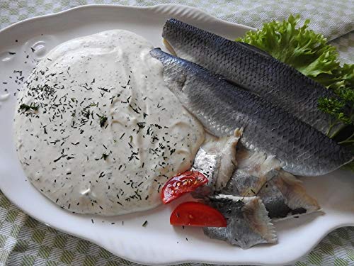 Klaassen Bismarckfilets in Dillrahm, marinierter Hering (ohne Haut), Soße aus Sahne, Dill und Zitrone, 1000g von IHR FACHGESCHÄFT KLAASSEN