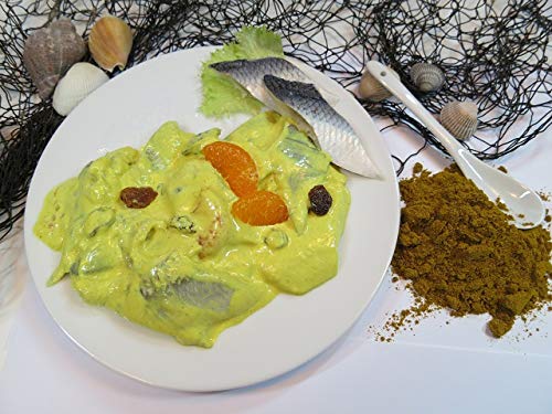 Klaassen Curry-Happen, marinierte Heringfilets geschnitten, Currysoße, Mandarinen, Rosinen, 1000g von IHR FACHGESCHÄFT KLAASSEN