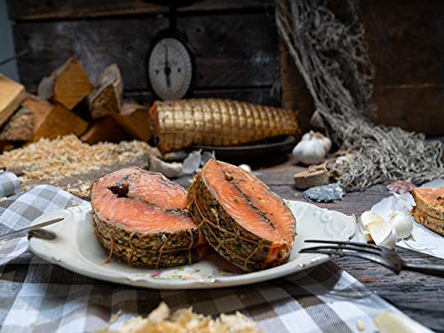 Klassen Netzlachs, Lachs über Buchenrauch geräuchert, mariniert mit Knoblauch, Bärlauch und Gewürzen, 300g von IHR FACHGESCHÄFT KLAASSEN