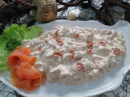 Klaassen Nordischer Krabbensalt, Nordseekrabben, geräucherter Lachs, hausgemachtes Dressing, 1000g von IHR FACHGESCHÄFT KLAASSEN