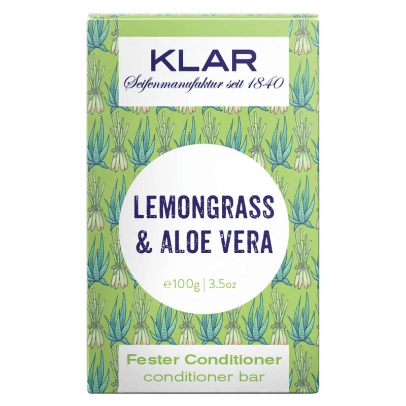 Fester Conditioner Lemongrass & Aloe Vera von Klar Seifen