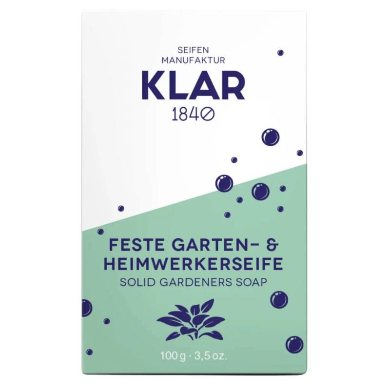 Garten- & Heimwerkerseife 100g, palmölfrei von Klar Seifen