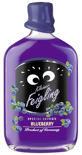 Kleiner Feigling Blueberry | Special Edition | 500ml | 15% vol | Feinster Vodka | Fruchtige Blaubeere | Party Schnaps für jeden Anlass | Kultiger Shot von Kleiner Feigling