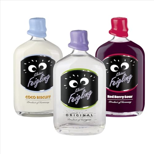 Kleiner Feigling | Set 3 x 0,5l | Das Original, Coco Biscuit, Red Berry Sour | 16,67% vol. | Marken – Spirituose | Premium Likör von Kleiner Feigling