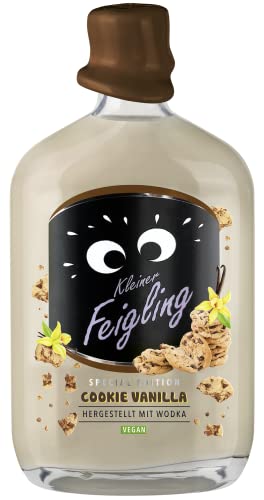 Kleiner Feigling Special Edition Cookie Vanilla (0,5l) – Veganer Creamlikör auf Vodka-Basis mit süßem Schokokeks-Vanille-Geschmack – Frech, cremiger Shot für jede Feier – 15 % Vol. von Kleiner Feigling