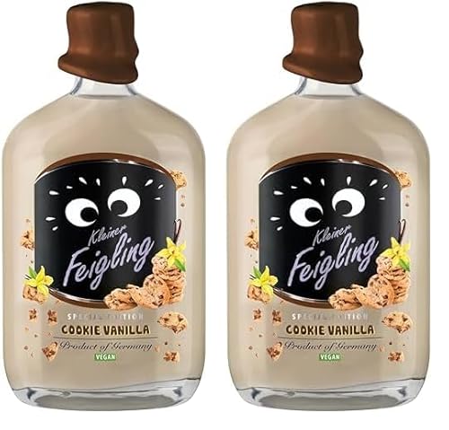 Kleiner Feigling Special Edition Cookie Vanilla (0,5l) – Veganer Creamlikör auf Vodka-Basis mit süßem Schokokeks-Vanille-Geschmack – Frech, cremiger Shot für jede Feier – 15% Vol. (Packung mit 2) von Kleiner Feigling