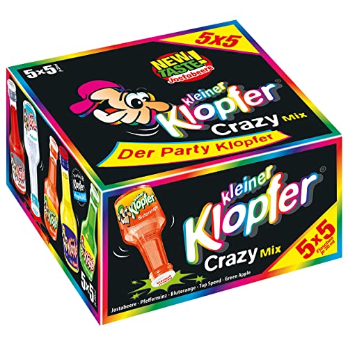 Crazy Mix | 25 Kleine Klopfer in 5 verschiedenen Geschmacksrichtungen | Spaß und gute Laune - mit Verrücktheit | Perfekt für Geburtstag oder Junggesellenabschied von Kleiner Klopfer