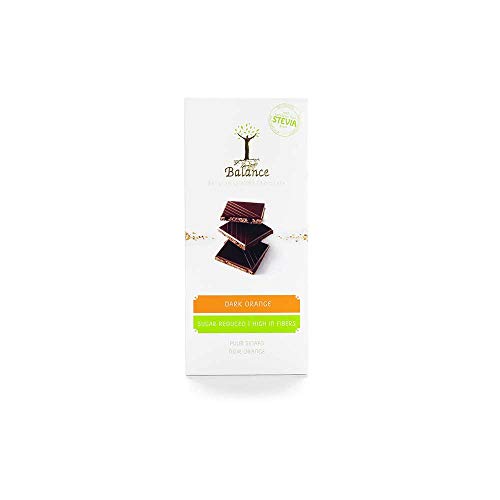 Balance Stevia Dark Chocolate Orange Riegel 85 g von Balance