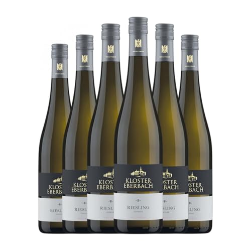 Kloster Eberbach Riesling Halbtrocken Halbsüß Rheingau 75 cl Weißwein (Karton mit 6 Flaschen von 75 cl) von Kloster Eberbach