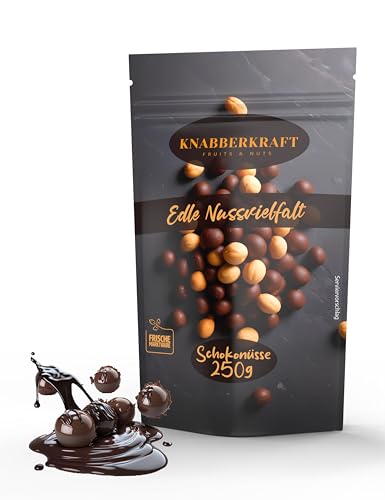 Knabberkraft Schoko Erdnüsse aus den Niederlanden - Premium - Knackige Erdnüsse umhüllt von zarter Schokolade - Köstliche Leckerei für besondere Momente -Snacks für leckere Knabbereien - 250g von Knabberkraft