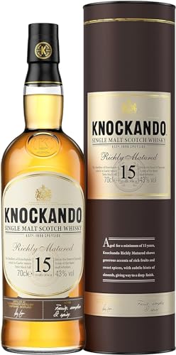 Knockando 15 Jahre - Richly Matured | Single Malt Scotch Whisky | Für Liebhaber | Handverlesen Aus Der Speyside | 43% Vol | 700ml Einzelflasche | von Knockando