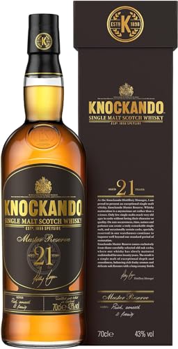 Knockando 21 Jahre | Old Master Reserve | Ausgezeichneter, Aromatischer Single Malt Whisky | Handverlesen Aus Der Speyside | 43% Vol | 700ml Einzelflasche | von Knockando