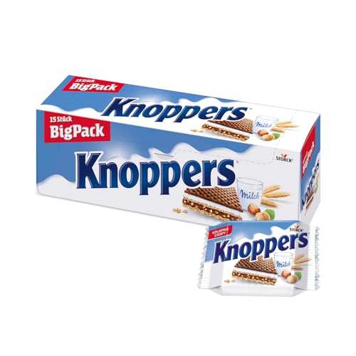 Knoppers Big Spender (1 x 375g) / Das Frühstückchen im 15er Big Pack / Thekenaufsteller von Knoppers