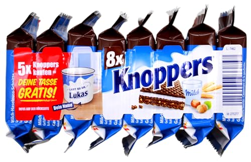 Knoppers Black & White Waffelschnitte 8 Stück, 16er Pack (16 x 200g) von Knoppers