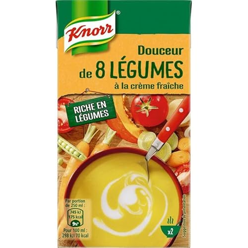 Knorr Pack Knorr Süße von 8 Lã © Gumes auf Vanillesoße Fraã®Che 50cl (Satz 4) von Knorr Pack