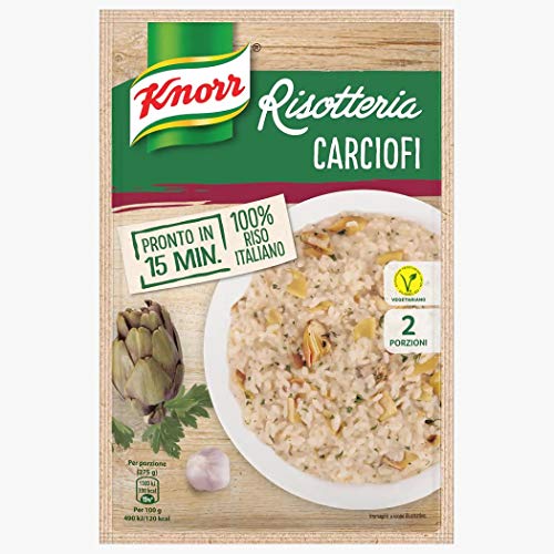 15x Knorr Risotto Carciofi Reis mit Artischocken 175g 100% italienisch Fertiggerichte Reisgerichte von Knorr