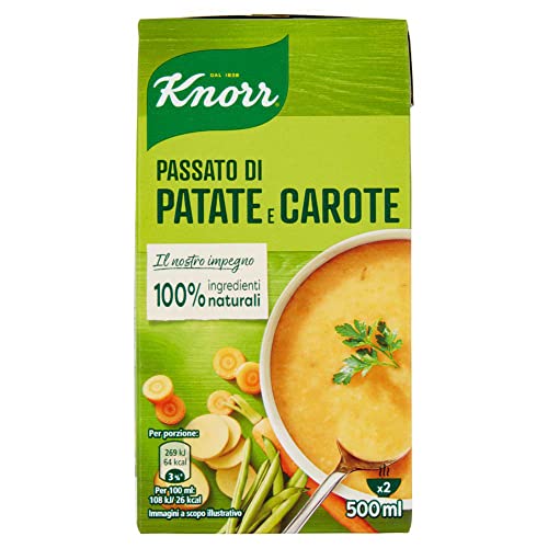 3x Knorr Passato Vorbei an Kartoffeln und Karotten 500 ml echter Geschmack von Knorr