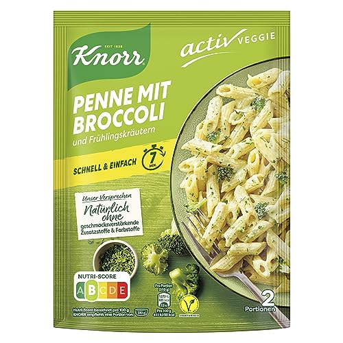 Knorr Activ Veggie Nudel-Fertiggericht, Penne mit Broccoli, 146 g von Knorr