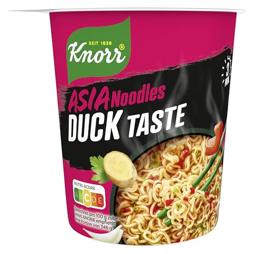 Knorr Asia Noodles Instant Nudeln Duck Taste leckere Asia Nudeln fertig in nur 3 Minuten 61 g von Knorr