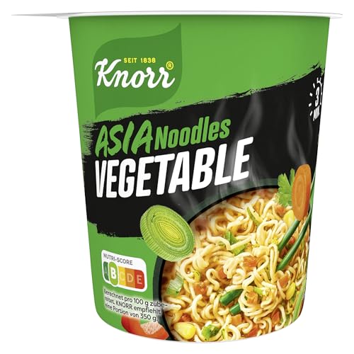 Knorr Asia Noodles Instant Nudeln Vegetable leckere asiatische Nudeln fertig in nur 3 Minuten 65 g 1 Stück von Knorr