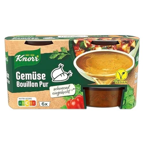 Knorr Bouillon Pur Gemüse vegan, 6 x 28g von Knorr