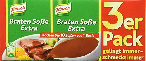 Knorr Braten Soße Extra 3 x 250 ml, 15er Pack von Knorr