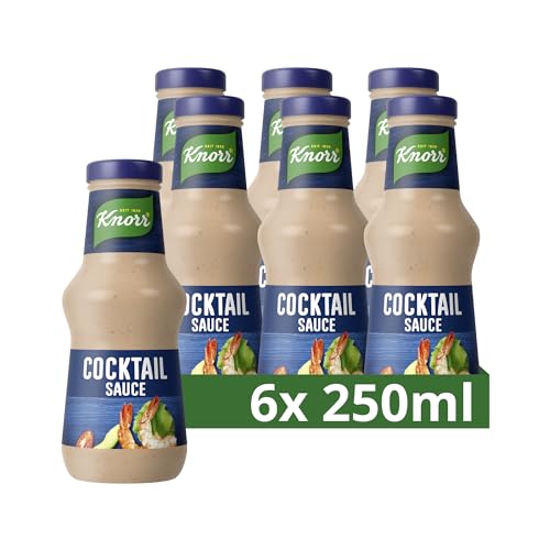 Knorr Cocktail Sauce feine und besonders cremige Grillsauce ohne geschmacksverstärkende Zusatzstoffe und künstliche Farbstoffe 6x 250 ml von Knorr