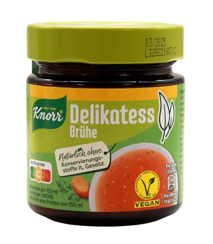 Knorr Delikatess Brühe Glas, 7 Liter, 10er Pack, von Knorr