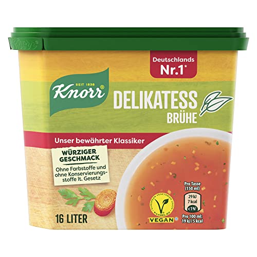 Knorr Delikatess Brühe vegane Gemüse Brühe mit würzigem Geschmack 329 g von Knorr