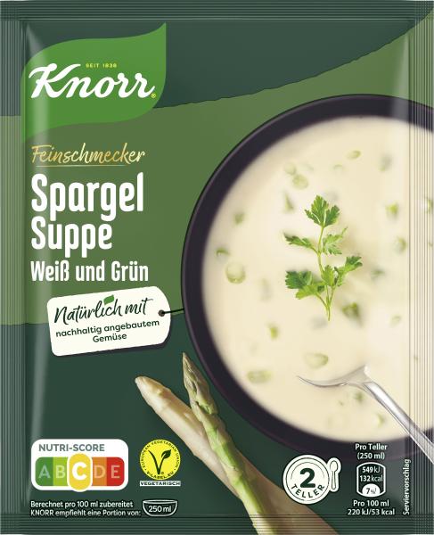 Knorr Feinschmecker Spargel Suppe weiß und grün von Knorr