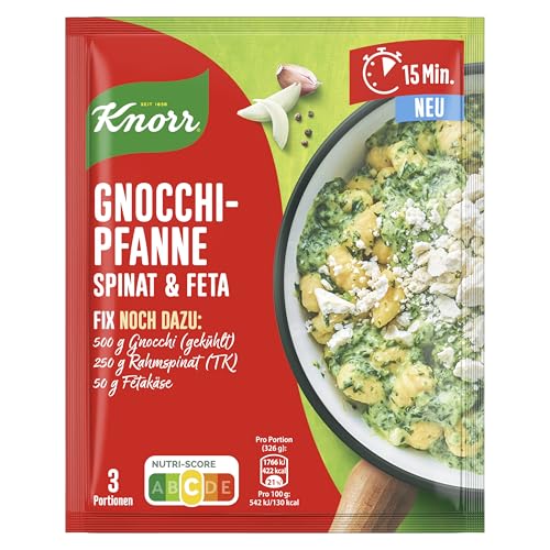 Knorr Fix Gnocchi Pfanne mit Spinat & Feta 35 g von Knorr