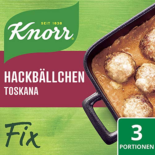 Knorr Fix Würzmischung Hackbällchen Toskana für ein leckeres Gericht mit Hackfleisch ohne geschmacksverstärkende Zusatzstoffe 39 g 1 Stück von Knorr