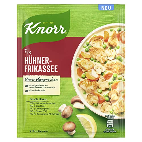 Knorr Fix Hühnerfrikassee 36g Beutel (Packung mit 10) von Knorr