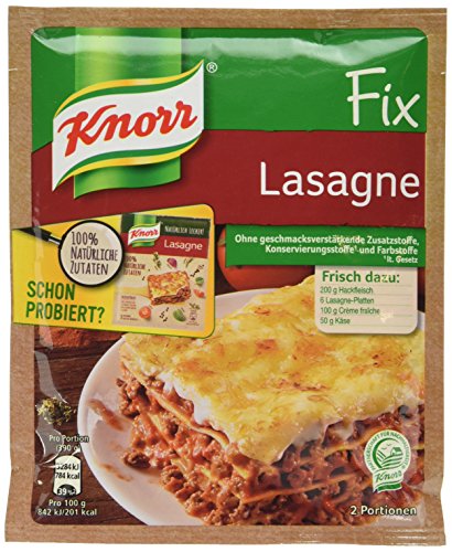 Knorr Fix Lasagne 2 Portionen (20 x 400 ml) von Knorr