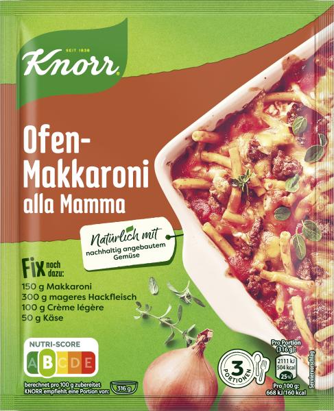 Knorr Fix Ofen-Makkaroni alla Mamma von Knorr