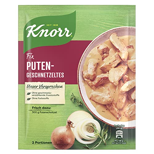 Knorr Fix Puten-Geschnetzeltes, 2 Portionen, 36 g von Knorr