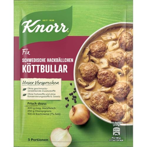 Knorr Fix Schwedische Hackbällchen Köttbular 49 g (Packung mit 10) von Knorr