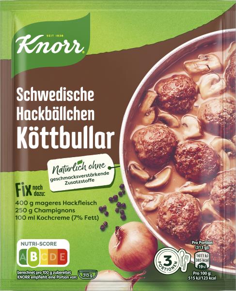 Knorr Fix Schwedische Hackbällchen Köttbullar von Knorr