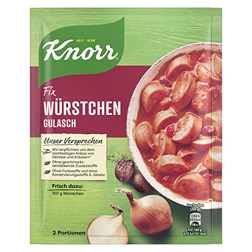 Knorr Fix Würstchen Gulasch, 29 g von Knorr