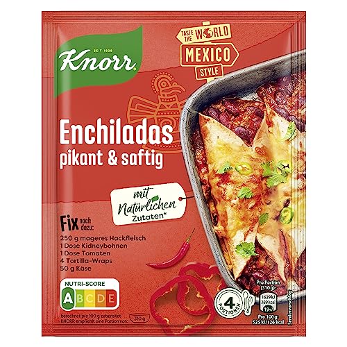 Knorr Fix Würzmischung Enchiladas, pikant und saftig, 33 g von Knorr