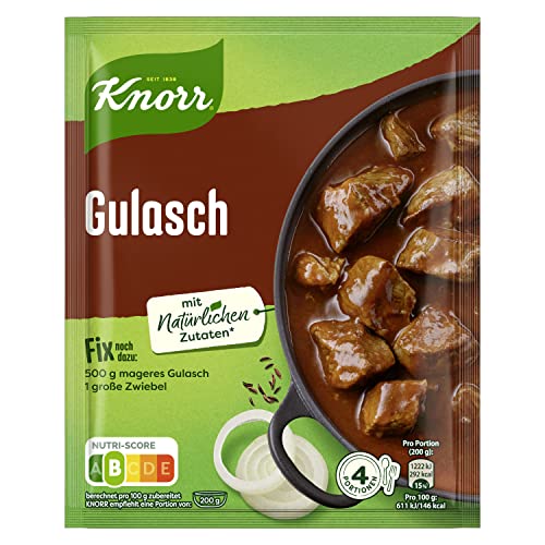 Knorr Fix Würzmischung Gulasch für ein leckeres Fleischgericht mit natürlichen Zutaten* 49 g 1 Stück von Knorr