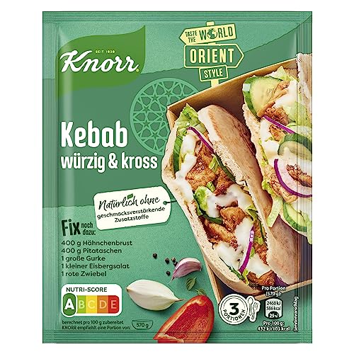 Knorr Fix Würzmischung Kebab, würzig und kross, 30 g von Knorr